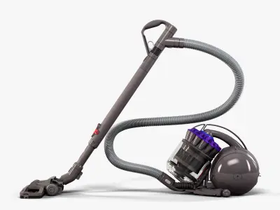 Dyson DC37 vacuum cleaner Low-poly 3D model
