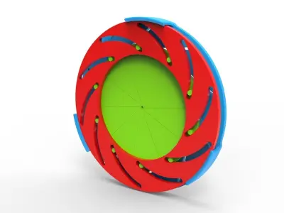 iris diaphragm mechanism 3D print model