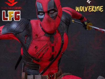 Deadpool and Wolverine 3D print model