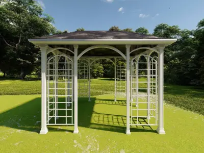 Gazebo 3D model 5