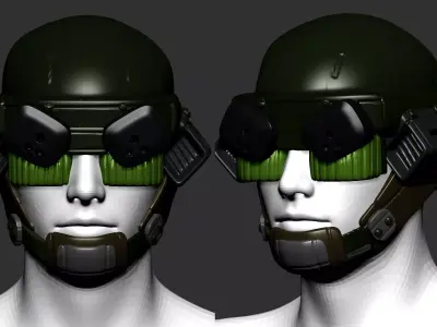 helmet high poly sculpt 3d printable 3D model 3D model