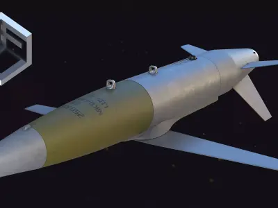 HOSBO Guided Glide Bomb 3D model