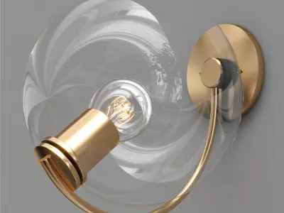 Fiddlehead Sconce 3D model