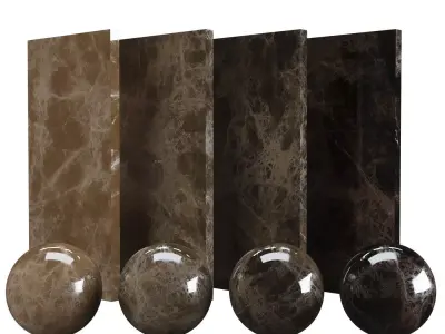 Brown Casa Emperador Marble Texture PBR Vray Corona 400 x 400 cm Texture