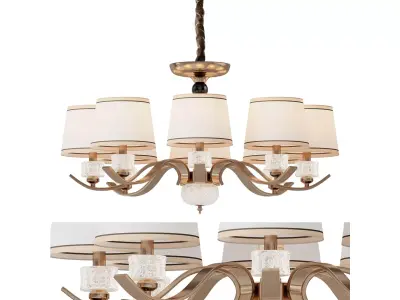 Opulent Octa Chandelier 3D model