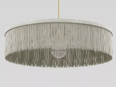 Fringed Parasol Pendant Light by Honore 3D model