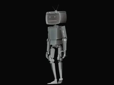 Vanguard-7 SCI FI ROBOT male game CHARACTER 3D model Low-poly 3D model