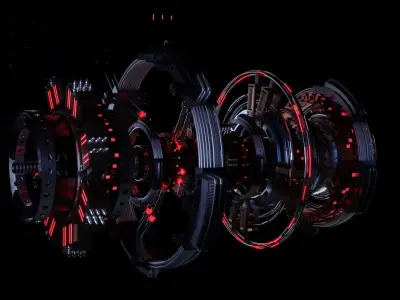 Alien Spaceship 3D model