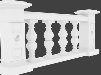 Architectural Stone Balusters 3D 3D print model