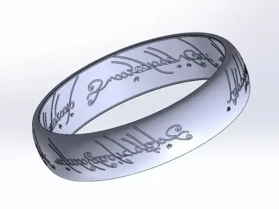 Lord Of The Rings Ring - The One Ring 3D model
