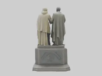The Defenders of Peace statue model 3D model