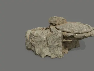  Ladder Ruin Low-poly 3D model