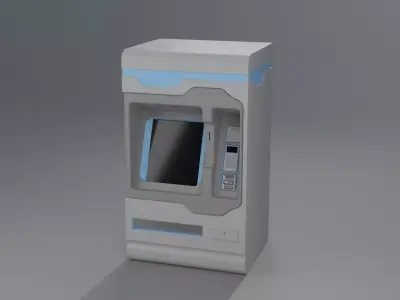 Automated Teller Machine Low-poly 3D model