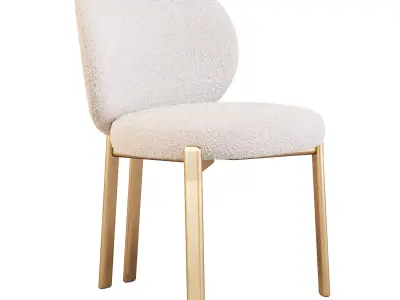 Giulio Marelli Simmy Table and Clara Chairs - Dining Set 3D model
