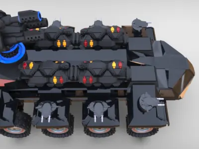 PG Behemoth Rail Gun 3D model