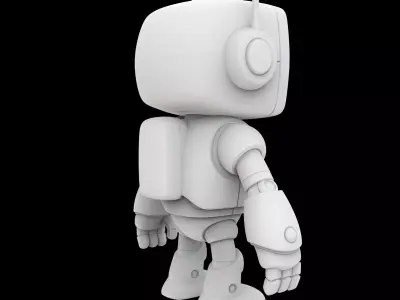 Friendly Robot Figurine 3D Print Model 3D print model