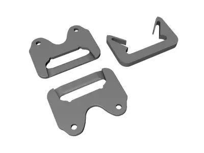 Dredd vest Cobra buckles 3D print model