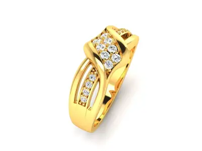 Women Ring  Render 3dm STL OBJ FBX Details 3D print model 45