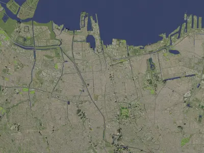 Jakarta Indonesia - city and urban 3D model