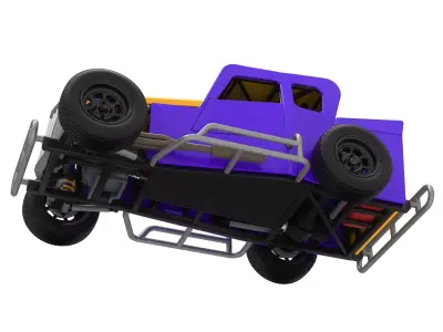 Dwarf car Version 2 Scale 1 to 25 3D print model