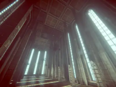 Medieval - High Hall  Low-poly 3D model