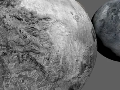 PBR solar system and fictional planets 3D Model Pack