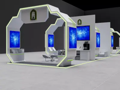 booth 3D model