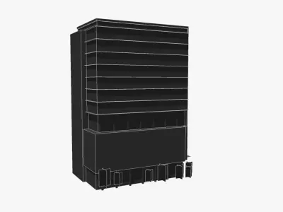 53 Albert Street Low-poly 3D model