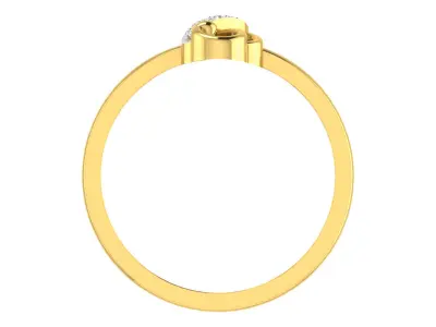 Women Ring Render 3dm STL OBJ FBX  3D print model 8