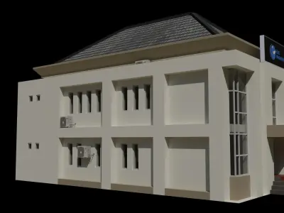 Bank building  3D model
