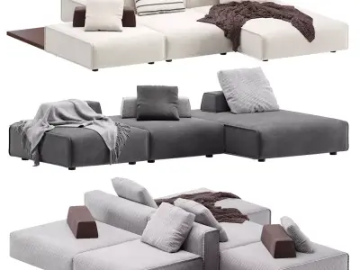 Niveaux Modular Sofa By Lema 3 3D model