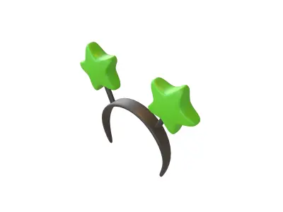 Star Headband v1 007 Low-poly 3D model