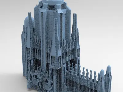Ancient Ritual Tower walkway 3 3D model