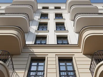 Classic residential building 18 3D model