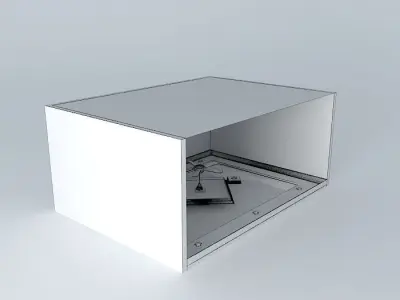 ceiling 3 cube with window Free 3D model