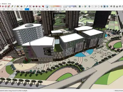 Sketchup Shopping Center E9 3D model