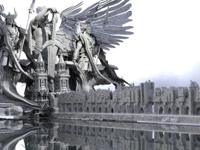 Angelic bridge to archons abode 3D model