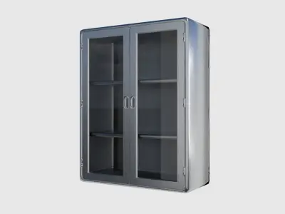 Metal Cabinet Pack Low-poly 3D model