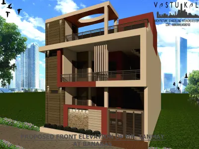 Home Front Elevation 3D model