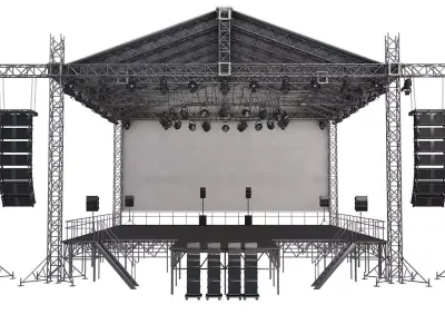 Full Concert Stage 3D model