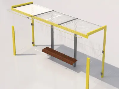 MMCite 310a Bus Shelter 3D model