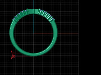 Women ring 3dm stl render detail 3D print model 3D print model