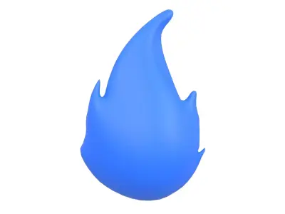 Fire v1 005 Low-poly 3D model