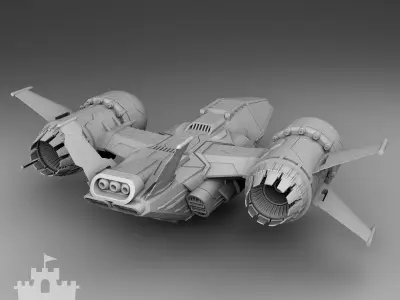 Conqueror of Planets - Spaceship  3D print model