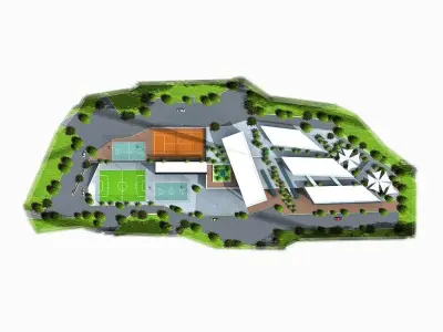 sports facilities 3D model
