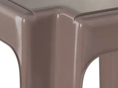 Mocha table for chaise longue 3D model