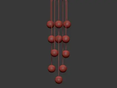 Vincent Fixed Chandelier Arteriors 3D model
