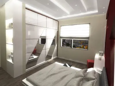 Red Bedroom  3D model