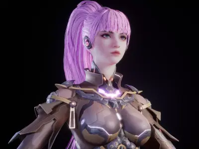 CYBER RIDER 3D MODEL Low-poly 3D model