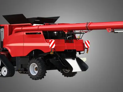 Axial-Flow 9240 Combine Harvester - with Tracks 3D model
